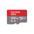 SanDisk SDSQUAB-128G-AN6MA Ultra Microsdhc Memory Card, 128GB, 140MB/S, C10, Uhs, U1, A1, Card W/ADAPTER