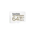 SanDisk SDSQQVR-064G-AN6IA Max Endurance Microsdxc, 64GB, U3, V30, C10, Full HD Recording, W/ADAPTERU3