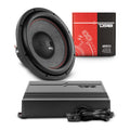 DS18 PKG-SUB1 Car Audio Bass Package | 12” Subwoofer + Monoblock Amplifier