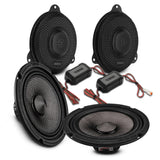 Harley-Davidson Street Glide 2014–2023 Front Stage Audio Upgrade Kit | 6.5" Slim Midrange Speakers + Bullet Tweeter NVY Grilles
