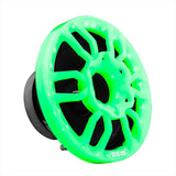 8' Universal Speaker Grill Cover -RGB LED Lights - side view | Silarius