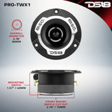 3.8' Super Bullet Tweeter 120W RMS 1' Aluminum 4-Ohm Vc - detail view | Silarius