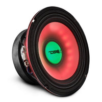 6.5' Mid-Range Loudspeaker with Dual RGB LED For Cone & Dust Cap 250 Watts 4-Ohm - front view | Silarius