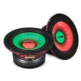 6.5' Mid-Range Loudspeaker with Dual RGB LED For Cone & Dust Cap 250 Watts 4-Ohm - side view | Silarius