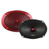PRO-X 6X9' Mid-Range Loudspeaker with Bullet | 200W RMS 4-Ohm - rear view | Silarius