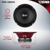 PRO-X 8' Sealed Back Mid-Range Loudspeaker 275 Watts Rms 8-Ohm - detail view | Silarius
