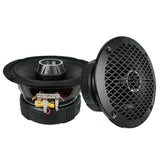 6.5' PRO Midrange Coaxial Speakers with Amplifier and OEM Adapters - side view | Silarius