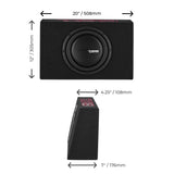 10” Shallow Subwoofer Enclosure for Pickup Trucks