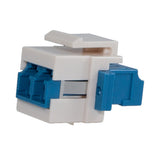 TechLogix S2D-KS-LCLC Duplex LC to LC Fiber Keystone Adapter, OS2 Single-Mode
