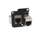 Switchcraft SWI-EHRJ45P6S EH Series RJ45 CAT6 Feedthru, Shielded, Plastic Housing, Black