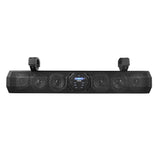 24' Marine Sound Bar Speaker System, 6 Speakers 600 Watts, Bluetooth® v5.0, Rotating Control Panel - side view | Silarius