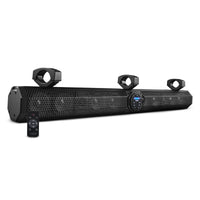 37' Marine Sound Bar Speaker System, 10 Speakers 1200 Watts, Bluetooth v5.0, Rotating Control Panel - front view | Silarius