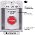 STI SS2382ZA-EN Stopper Station Surface Horn Key-To-Reset Illuminated Button White
