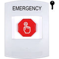 STI G3A302EM-EN G3 Multipurpose Push Button, Key-to-Reset, No Cover, EMERGENCY Label English, White
