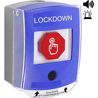 STI G3C4A5LD-EN G3 Momentary Global Reset with Camera Shielded, LOCKDOWN, Blue