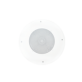 Speco SPIPG86TG 8" Classic Grille IP In-Ceiling Speaker, 2-Way Audio Support with Mic Input, White
