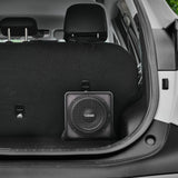 Dual 8' Loaded High End Aluminum Subwoofer Enclosure 300 Watts Rms - side view | Silarius