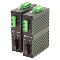 Cleerline SSF-SERIAL-RUGGED Industrial RS232/RS485/RS422 Serial to Fiber Converter