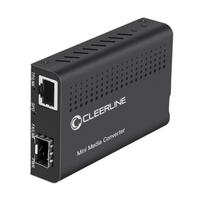 Cleerline SSF-SFP-RJ45-1G-EU 1 x SFP to 1 x RJ45 Gb Ethernet Fiber Optic Media Extender