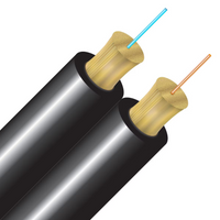 Cleerline D29125SMOSP-BK-B SSF Duplex OS2, Black, Plenum Indoor/Outdoor, Cut to Order - Per Foot (20 ft Minimum)