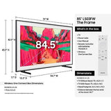 Samsung The Frame Pro QN85LS03FWFXZA 85" LS03FWF Series Neo QLED 4K , 3840 x 2160, 120 Hz, Wi-Fi, RS-232c
