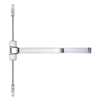 SDC S6201PU36 S6000 Series Electrified Architectural Surface Vertical Rod, Exit Only, No Trim, Panic Device, 36" Door Opening, 630 Dull Stainless