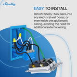 Shelly 1 Mini Gen4 x 2 pack - detail view | Silarius