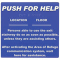 Talkaphone ETP-SIGN-PFH Area of Refuge Instruction Sign