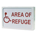Talkaphone ETP-SIGN/LR LED Lighted "AREA OF REFUGE" Sign, Single-Sided