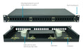 TechLogix TL-24P-RT 24-Port 1RU Rack-Mount Fiber Distribution Tray