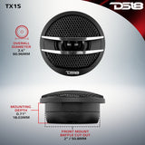 TX1 2' PEI Dome Ferrite Tweeter 0.5' VC 200 Watts - detail view | Silarius