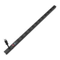 SurgeX ESP-VP-10V-1212 Vertical PDU, 12xNEMA 5-15R Outlets