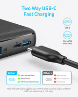 Anker 313 Power Bank (PowerCore 10K) - side view | Silarius