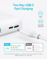 Anker 313 Power Bank (PowerCore 10K) - detail view | Silarius