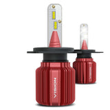 VISION H4 High/Low CSP LED Conversion Kit 6500K White 8000/5000 Lumens 50/30 Watts - front view | Silarius