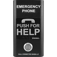 Viking E-1600-BK-IPEWP Compact VoIP Emergency Phone with Enhanced Weather Protection, Black