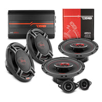 DS18 2014-2018 Toyota RAV4 Front and Back Doors Speakers Better Upgrade/Replacement Package 900 Watts - front view | Silarius