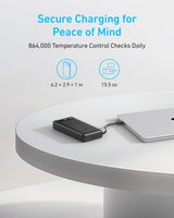 Anker Power Bank (20K, 87W, Built-In USB-C Cable) - detail view | Silarius
