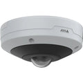 AXIS 03133-001 M4348-PLVE M43 Series 12MP Outdoor-Ready Panoramic Camera with 360° View and Audio Analytics, 1.7mm Fixed Lens, IR LEDs, IP66, IK10