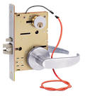 SDC Z7872LRCQRBG Z7800 Series Electrified Mortise Lockset with Manual Deadbolt, Locked Outside Only, Failsecure, Left Hand Reverse, Nova Escutcheon, Bright Brass