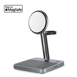 ZIKE Z557 2-in-1 MagSafe Wireless Charger - detail view | Silarius