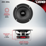 ZXI 3.5' Full-Range Speakers with Kevlar Cone | 40 Watts RMS 4-Ohm - detail view | Silarius