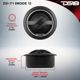 1.7' Dome Neodymium Tweeter 50 Watts 1' Pei 4-Ohm Vc - detail view | Silarius