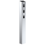 Pedestal Pro ADA-SS-TWR-47x4x6-3 47" Tappered Stainless Pedestal with 3 Single Gangs