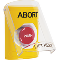 STI SS2221AB-EN Stopper Station, Indoor Only, Flush or Surface Mount, Turn-to-Reset, 'ABORT' Label, Yellow
