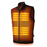 Ibex Mens Heated Workwear Vest - rear view | Silarius