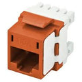 Vertical Cable 352-V2707/OR/25 CAT6 Keystone Jack, Orange, 25-Pack