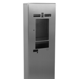 Pedestal Pro MX-SS-7F 54" Stainless Pedestal - ButterflyMX 7" Recessed Video Intercom