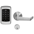 ACCENTRA AUR-NTM615-ZW2-626 RH PARA KR nexTouch Push Button Keypad Lever with Z-Wave, Satin Chrome