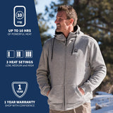 Ridge Mens Heated Hoodie - detail view | Silarius
